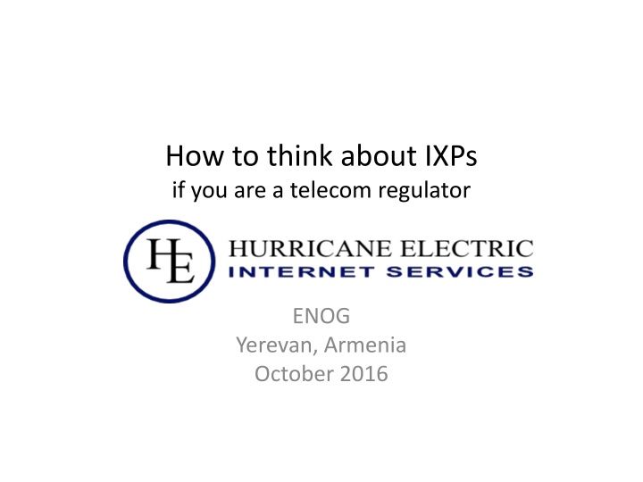 how to think about ixps if you are a telecom