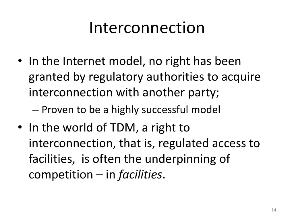 interconnection