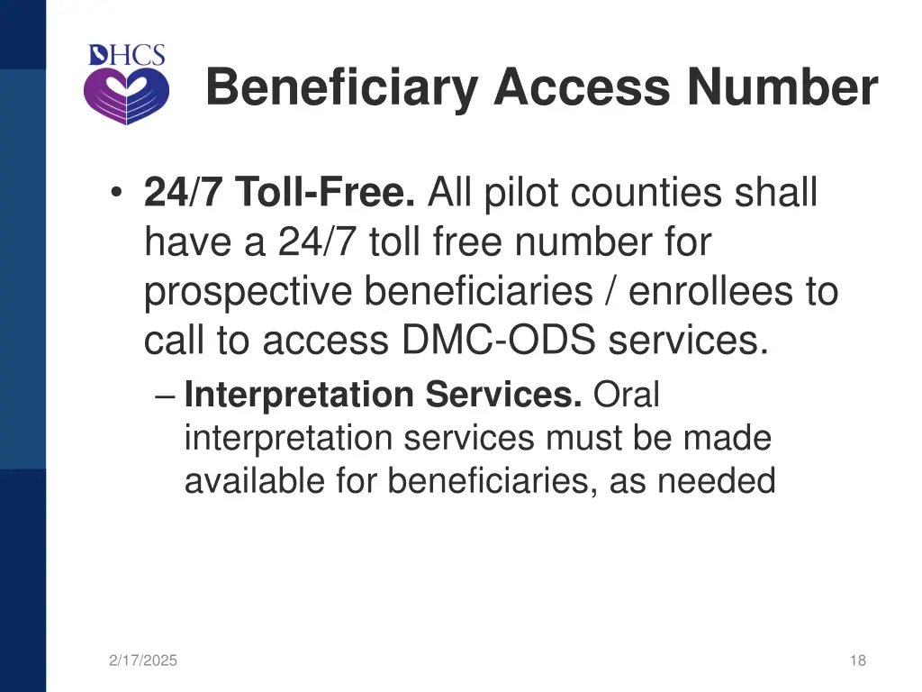 beneficiary access number