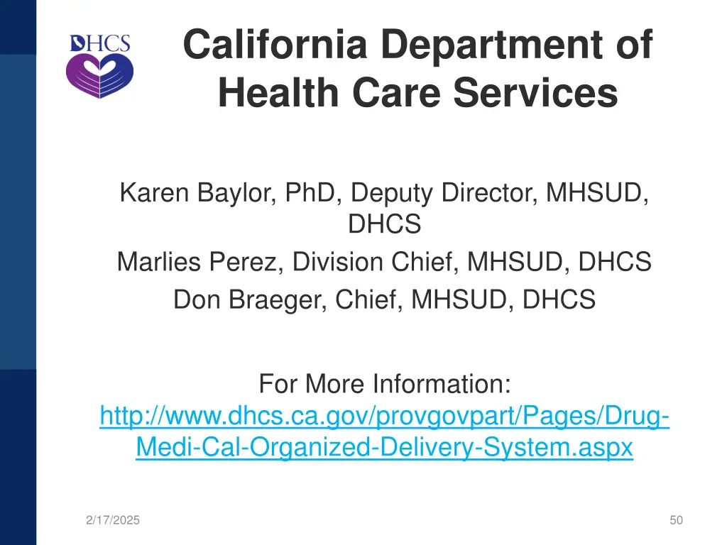 california department of health care services