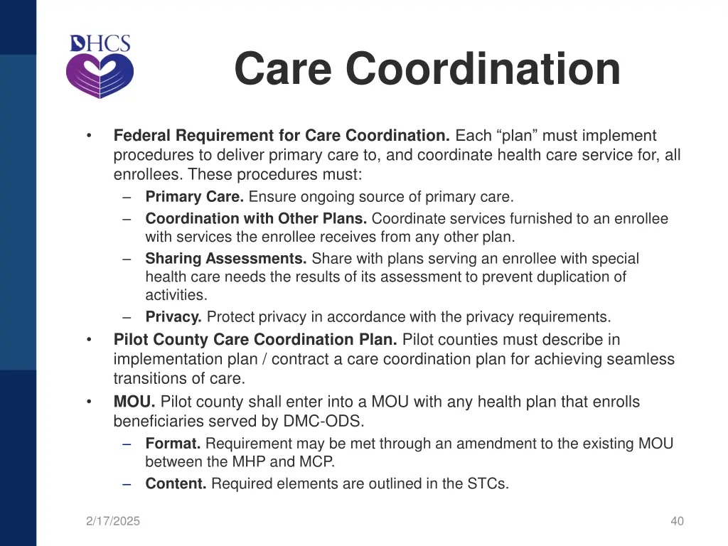 care coordination