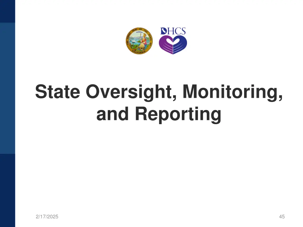 state oversight monitoring and reporting