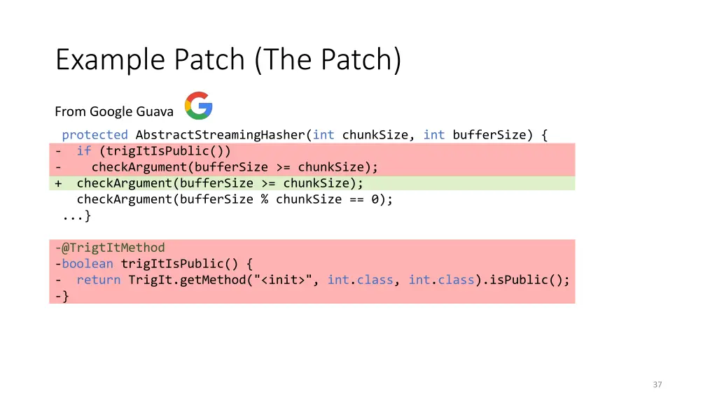 example patch the patch