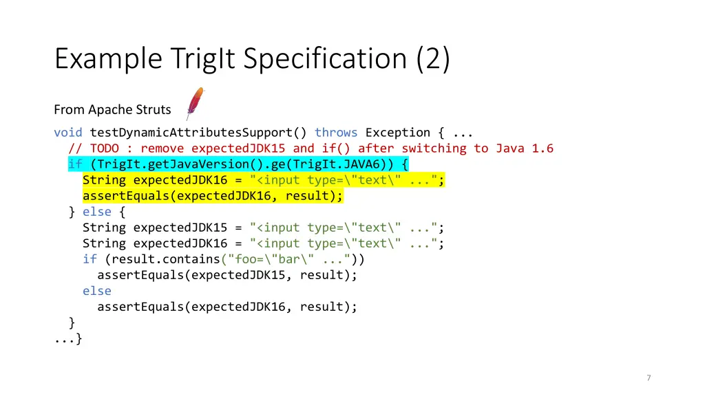 example trigit specification 2