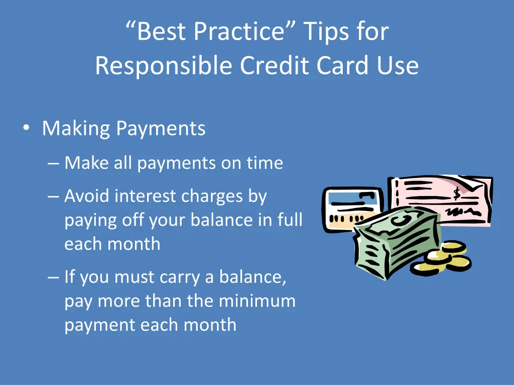 best practice tips for responsible credit card use 1