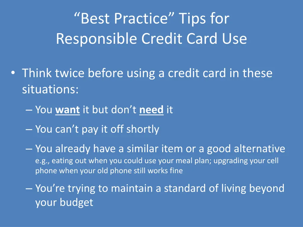 best practice tips for responsible credit card use 2