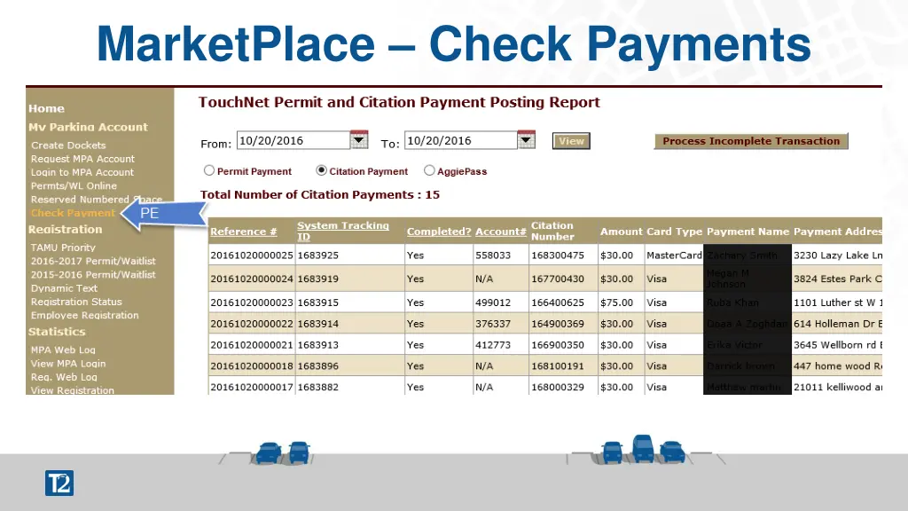 marketplace check payments