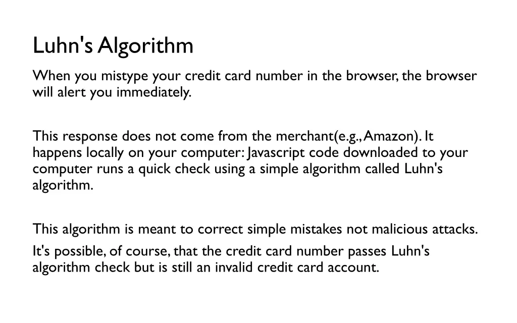 luhn s algorithm