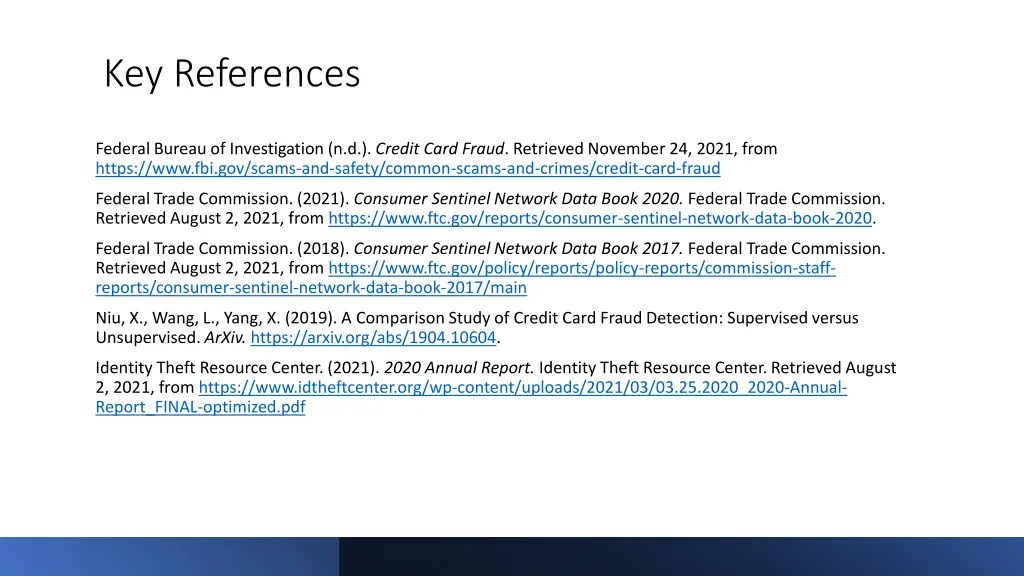 key references