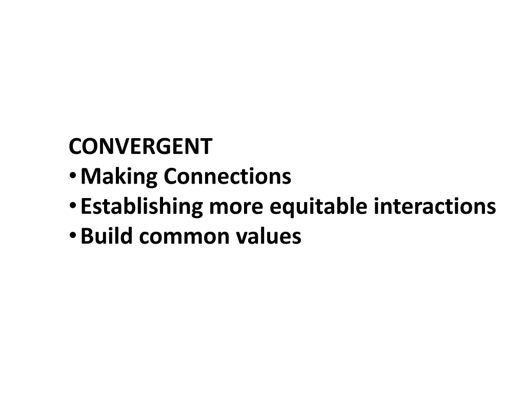 convergent making connections establishing more