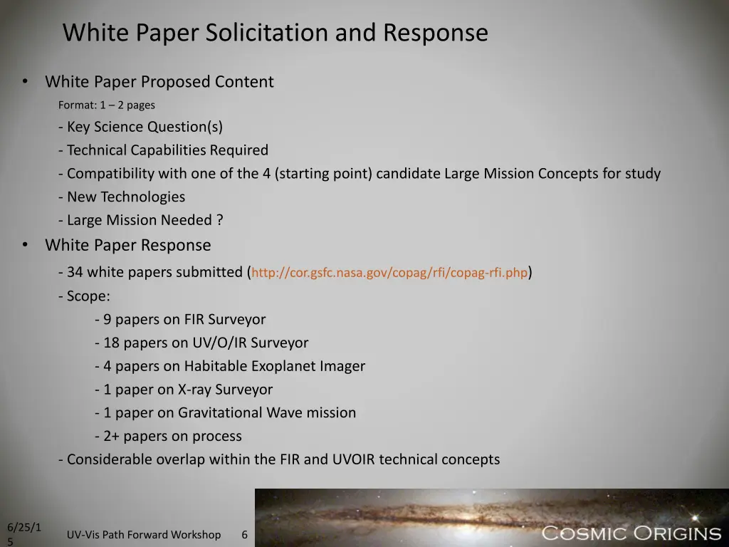 white paper solicitation and response