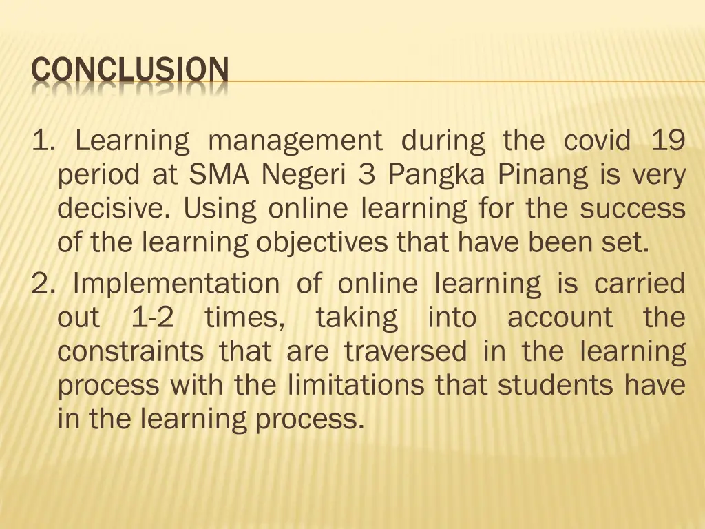conclusion