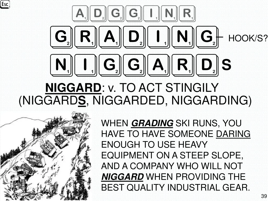 adgginr grading niggard niggard v to act stingily