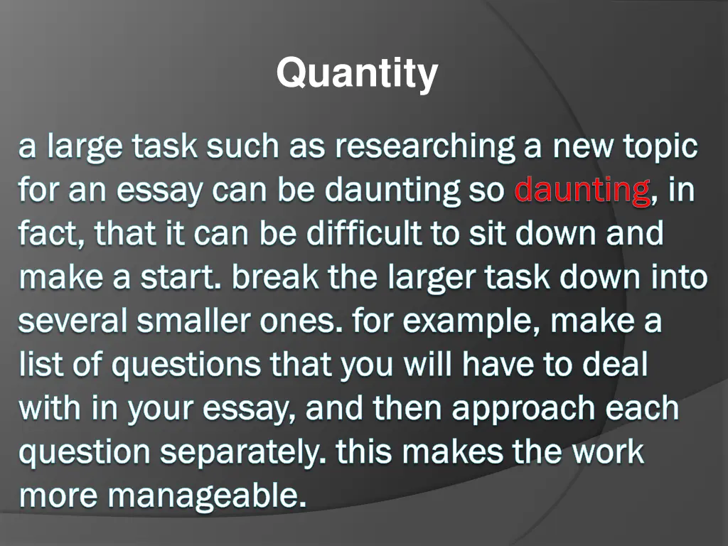 quantity