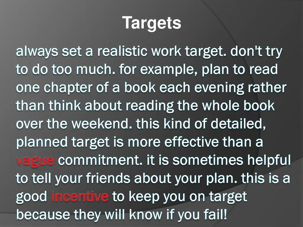 targets