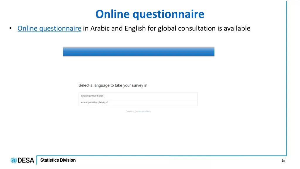 online questionnaire