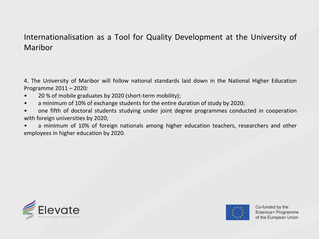 internationalisation as a tool for quality 1