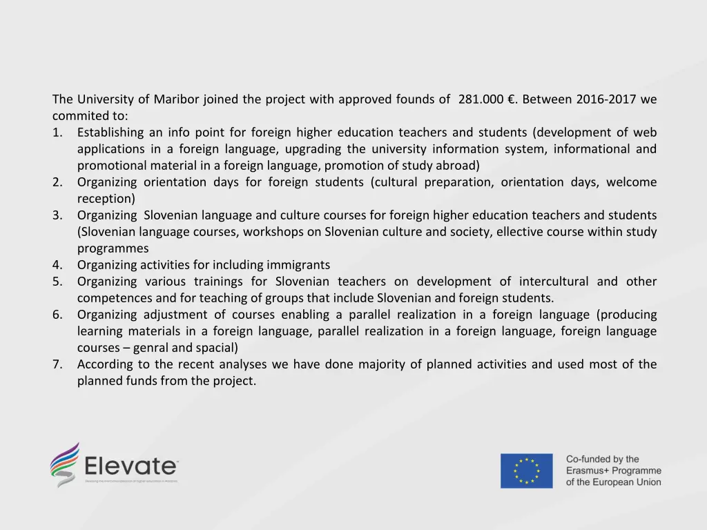 the university of maribor joined the project with