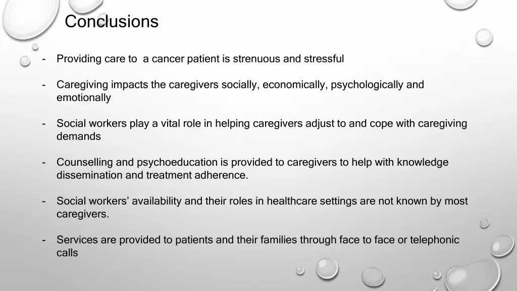 conclusions
