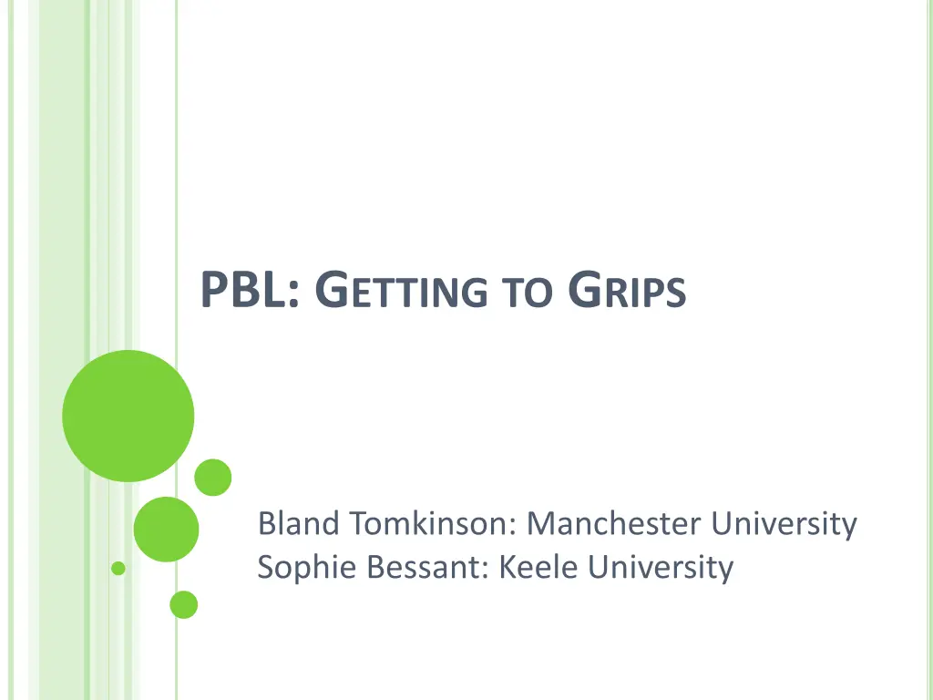 pbl g etting to g rips