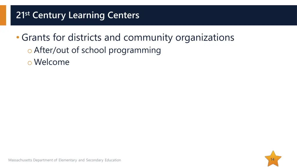 21 st century learning centers