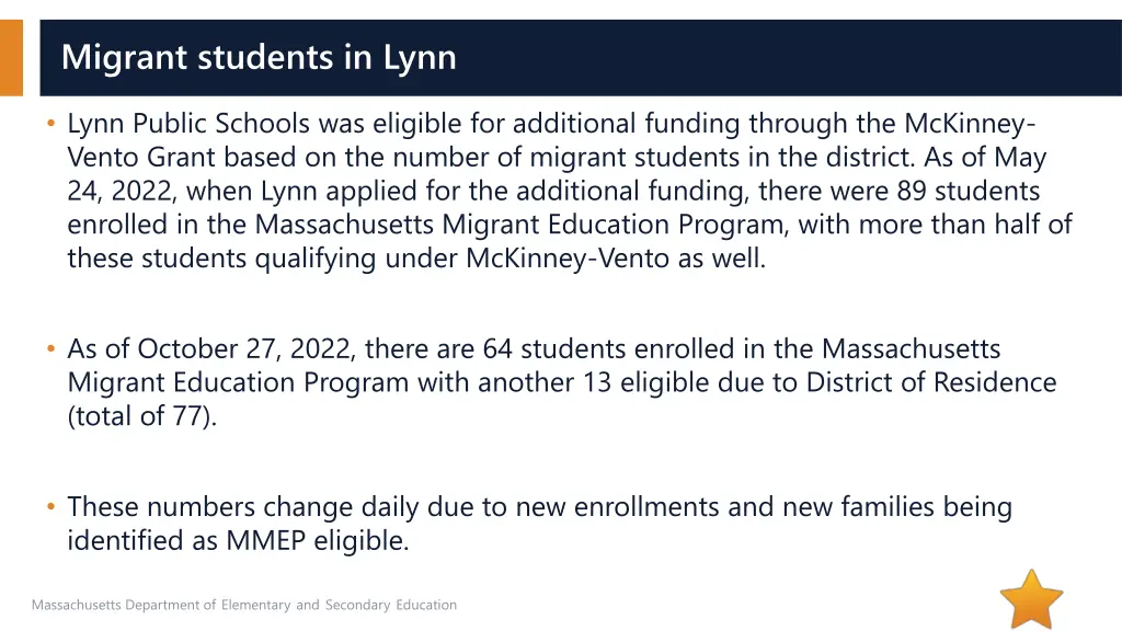 migrant students in lynn