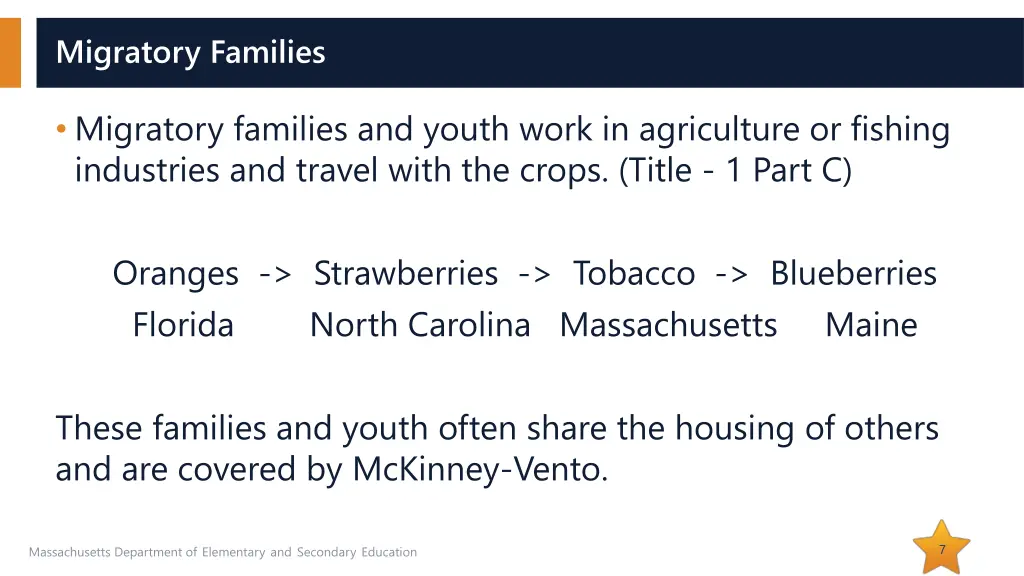 migratory families
