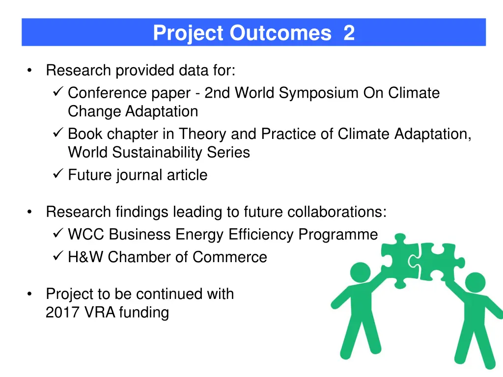 project outcomes 2