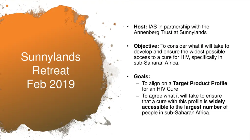 host ias in partnership with the annenberg trust