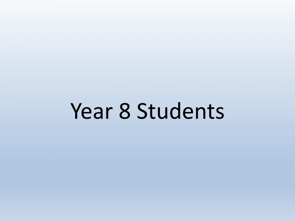 year 8 students