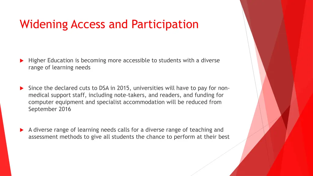 widening access and participation
