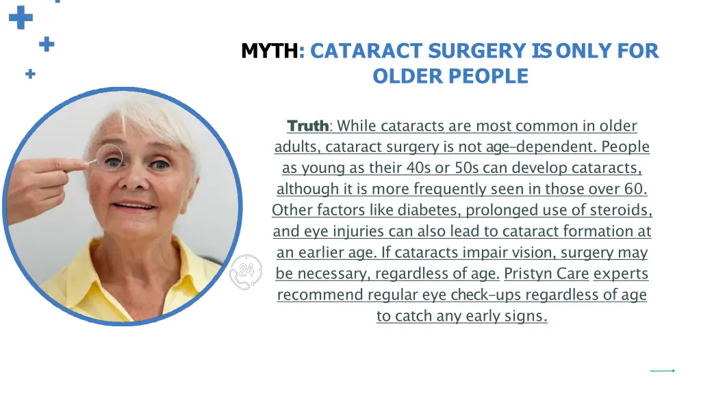 myth cataract surgery is only for older people