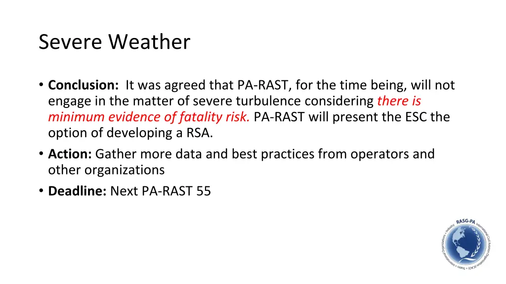 severe weather