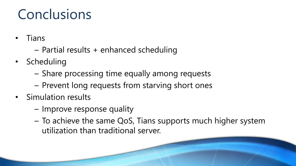 conclusions