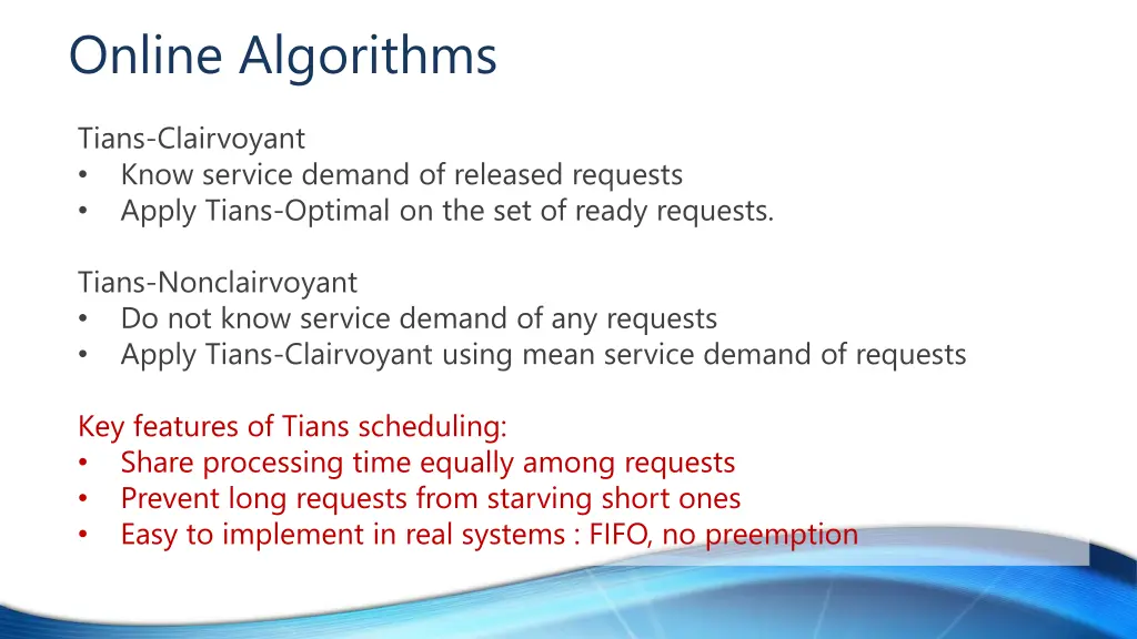 online algorithms