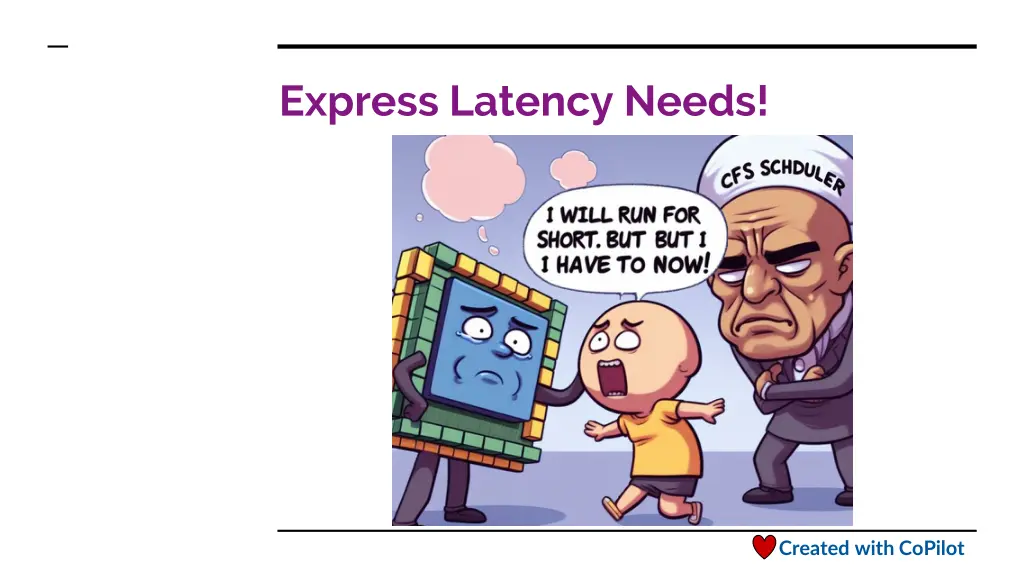 express latency needs