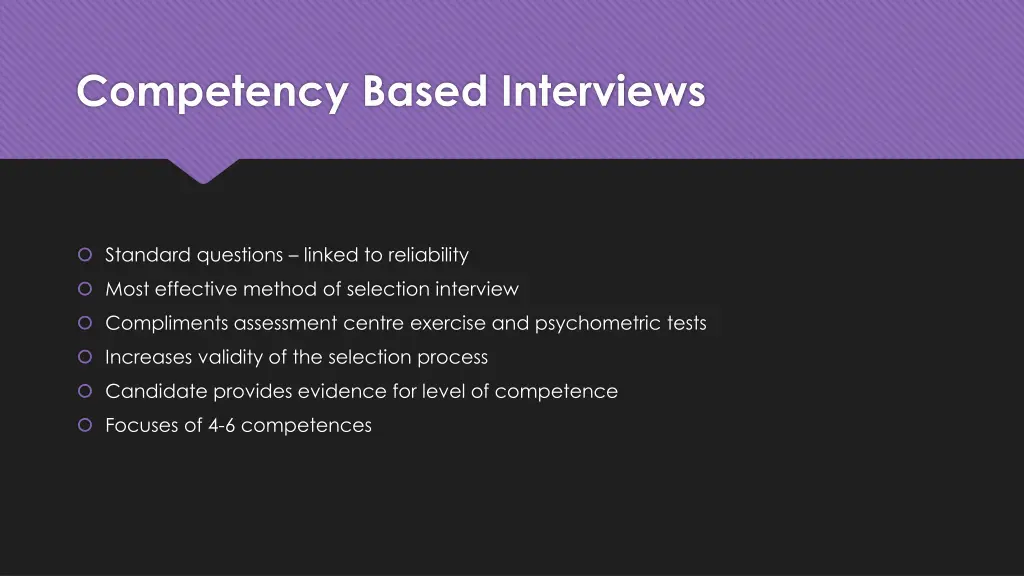 competency based interviews 1