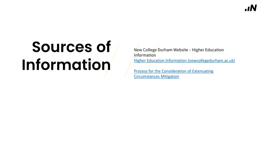 sources of information