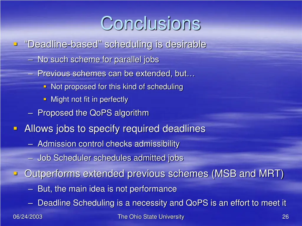 conclusions