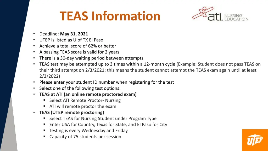 teas information