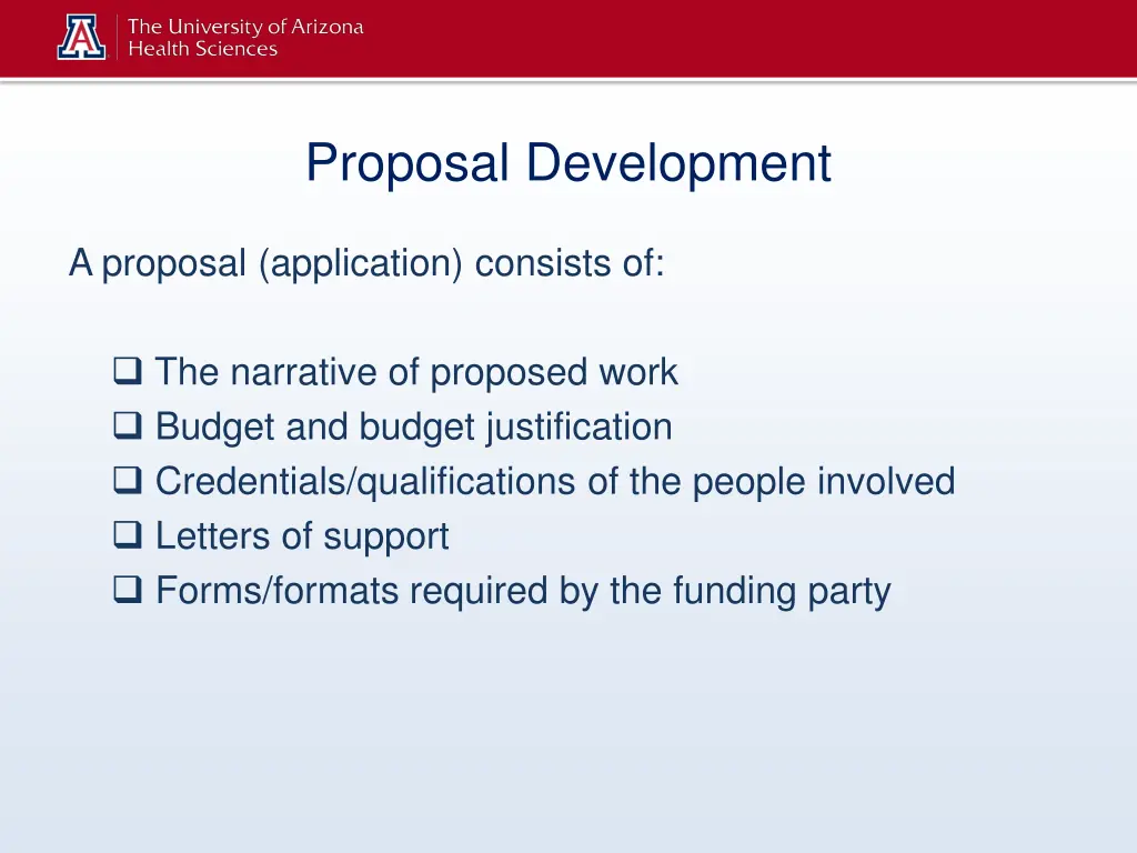 proposal development