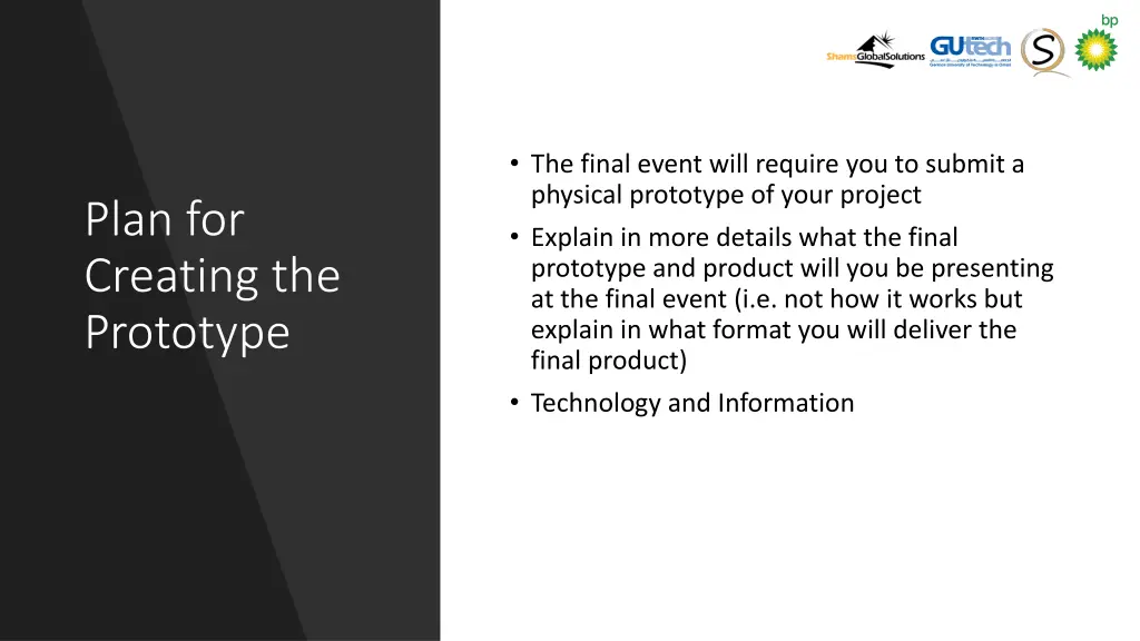 the final event will require you to submit