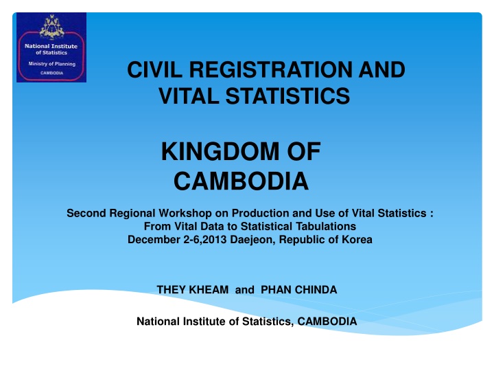 civil registration and vital statistics