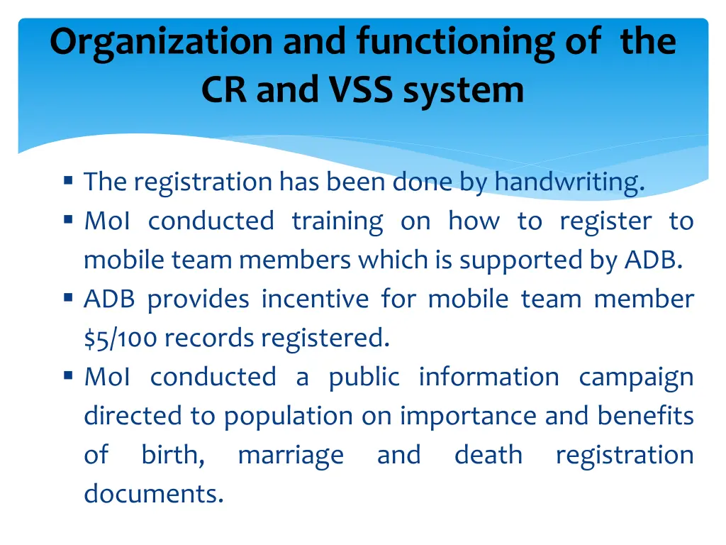 organization and functioning 1