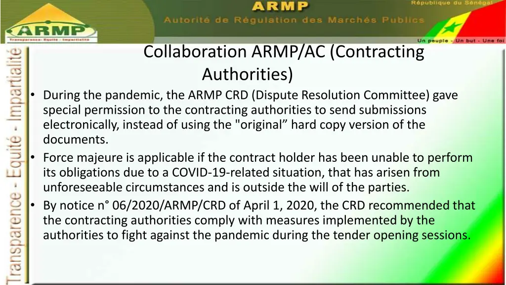 collaboration armp ac contracting authorities