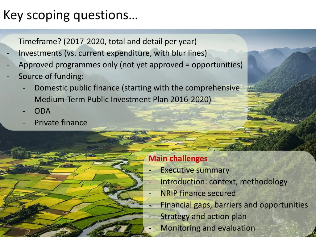 key scoping questions