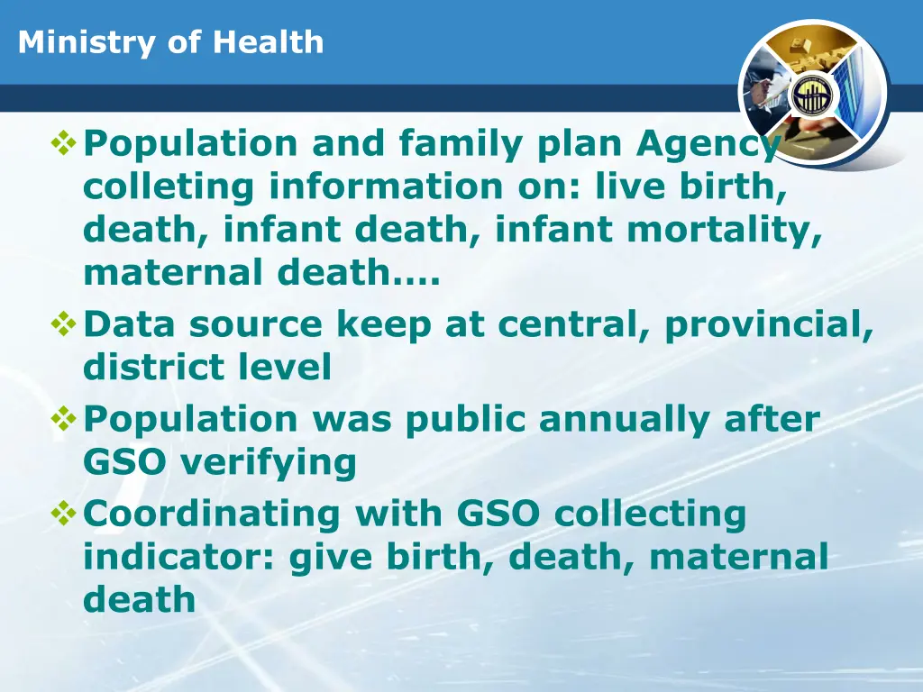 ministry of health