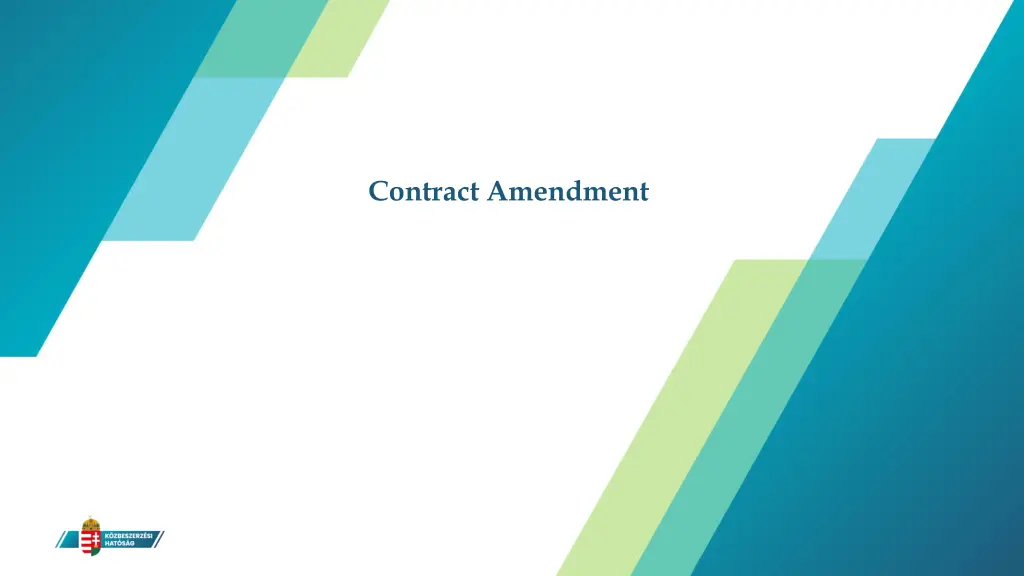 contract amendment