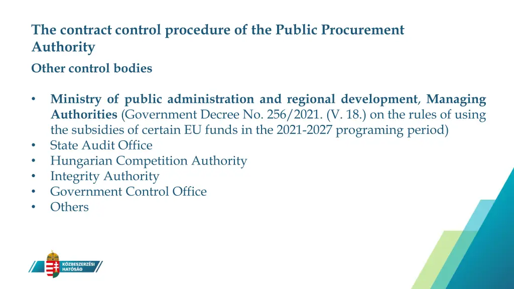 the contract control procedure of the public 12