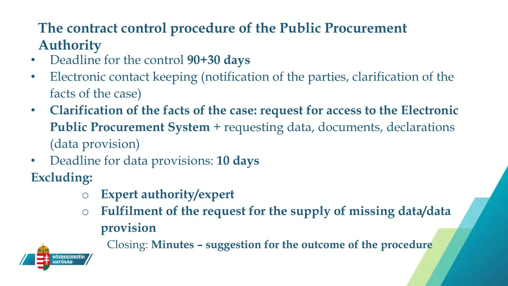 the contract control procedure of the public 9